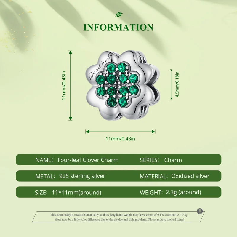 (imagem para) Charm Pandora Estilo Trevo de Quatro Folhas - SCC2604 - Visualizar 6