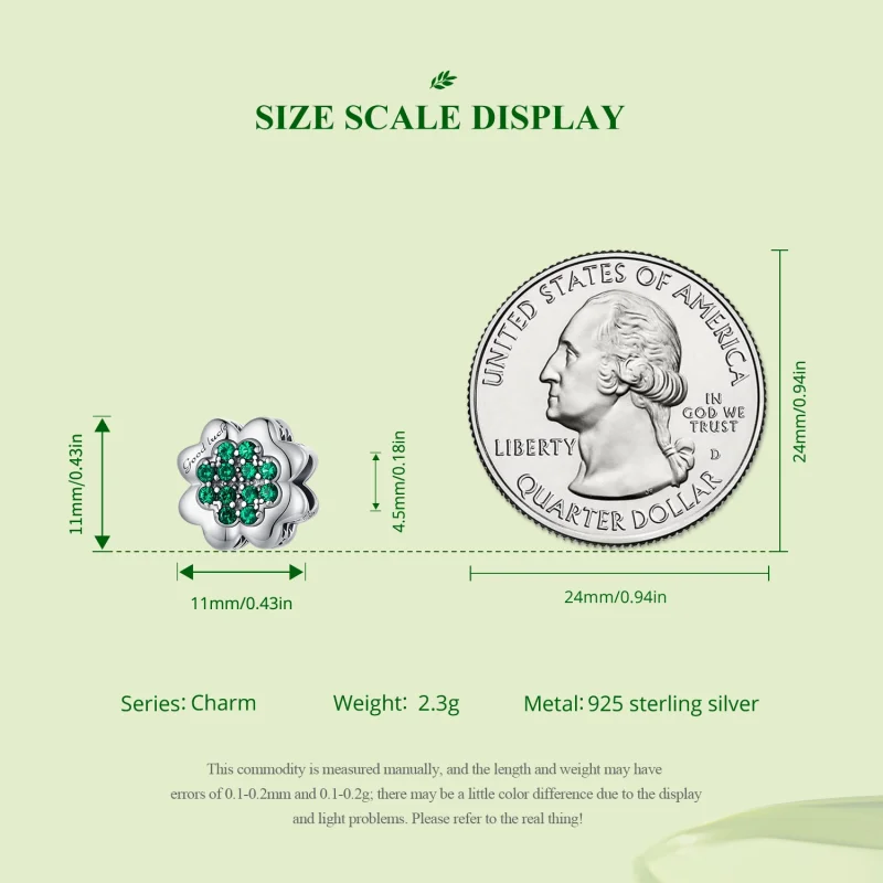 (imagem para) Charm Pandora Estilo Trevo de Quatro Folhas - SCC2604 - Visualizar 7