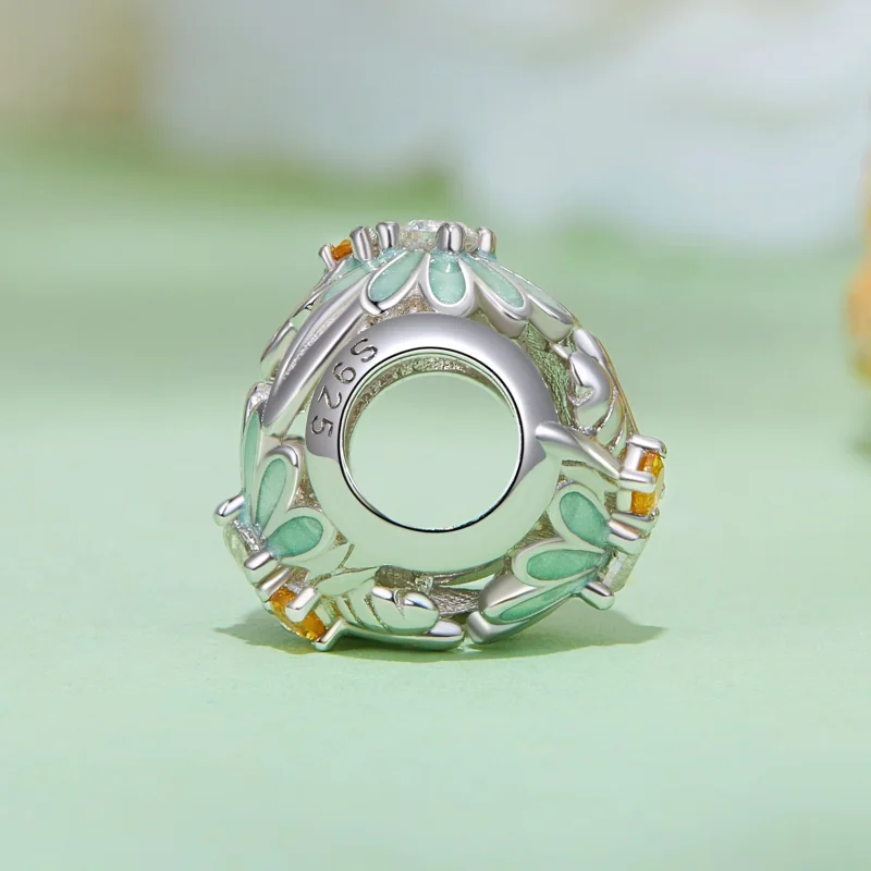 (imagem para) Charm Pandora Style Bee Daisy - BSC895 - Visualizar 3