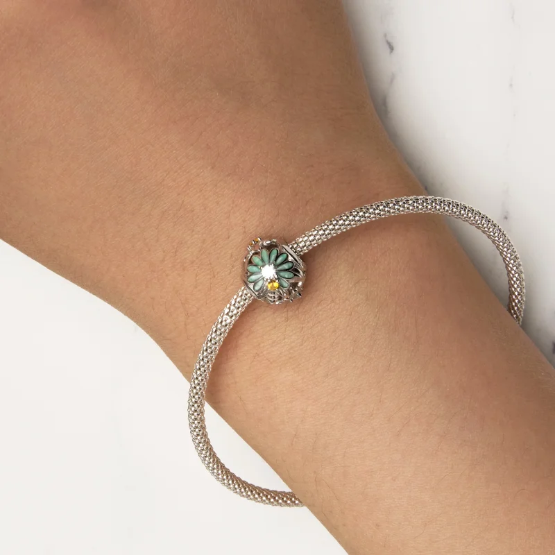 (imagem para) Charm Pandora Style Bee Daisy - BSC895 - Visualizar 7