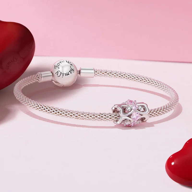 (imagem para) Charm Pandora Style Coração com Cintura Fina - BSC924 - Visualizar 5