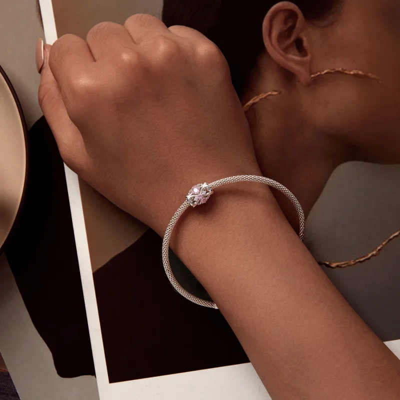 (imagem para) Charm Pandora Style Coração com Cintura Fina - BSC924 - Visualizar 6