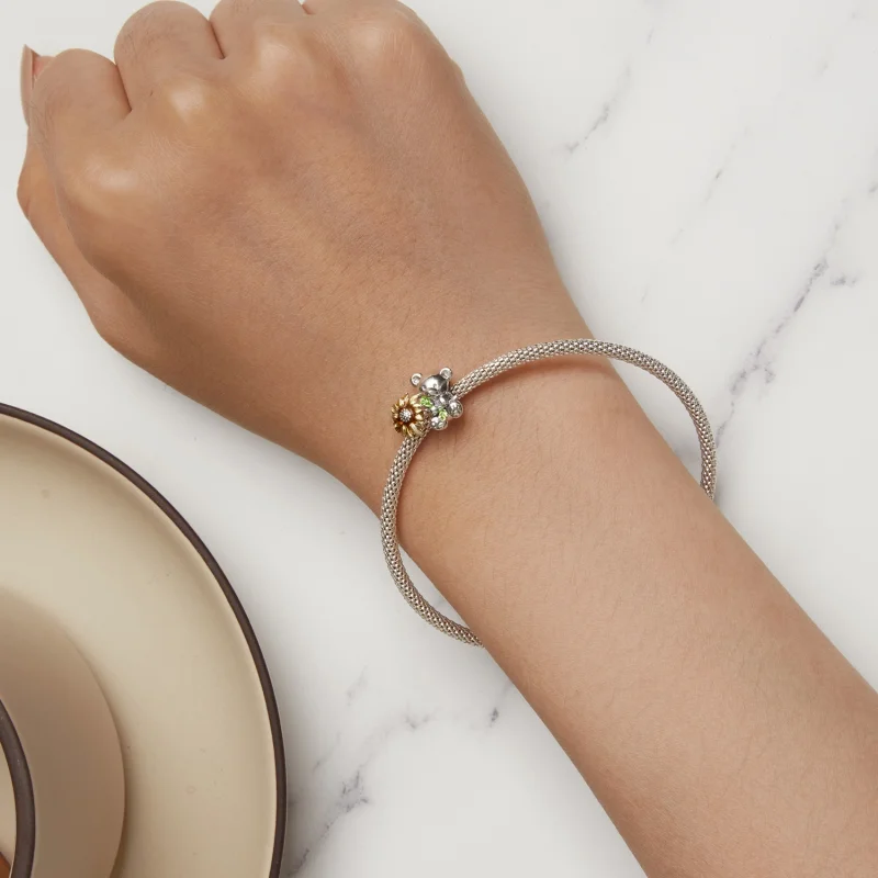 (imagem para) Charm Pandora Style Girassol e Urso - SCC2560 - Visualizar 6