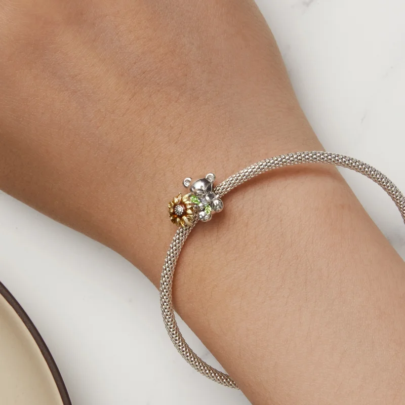 (imagem para) Charm Pandora Style Girassol e Urso - SCC2560 - Visualizar 7