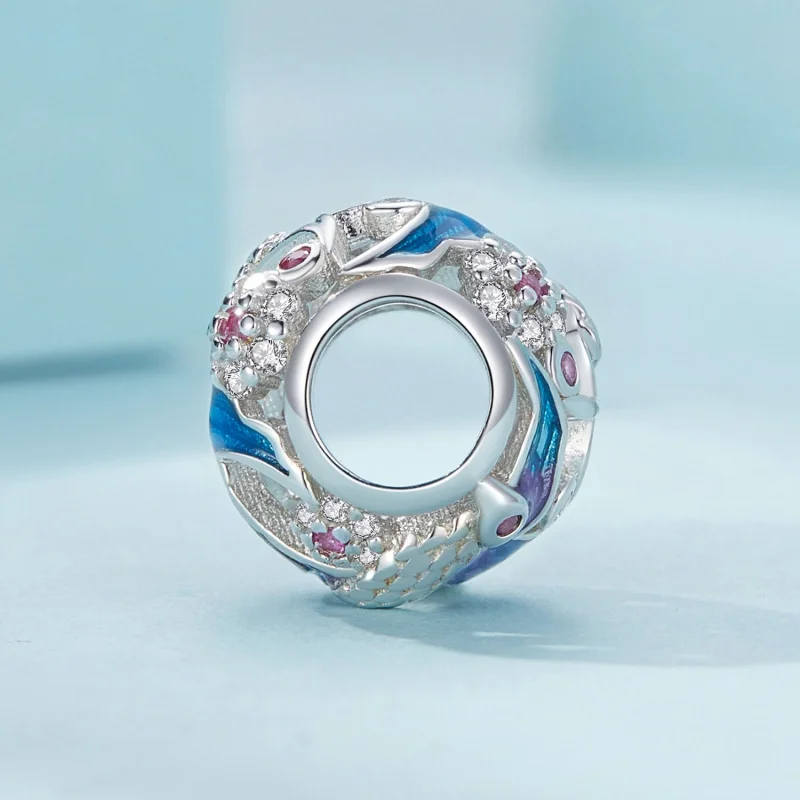 (imagem para) Charm Pandora Style Kingfisher - SCC2627 - Visualizar 3