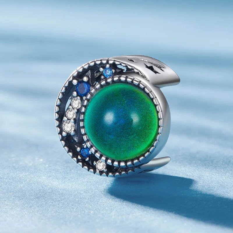 (imagem para) Charm Pandora Style Lua Pedra do Humor - SCC2558 - Visualizar 3