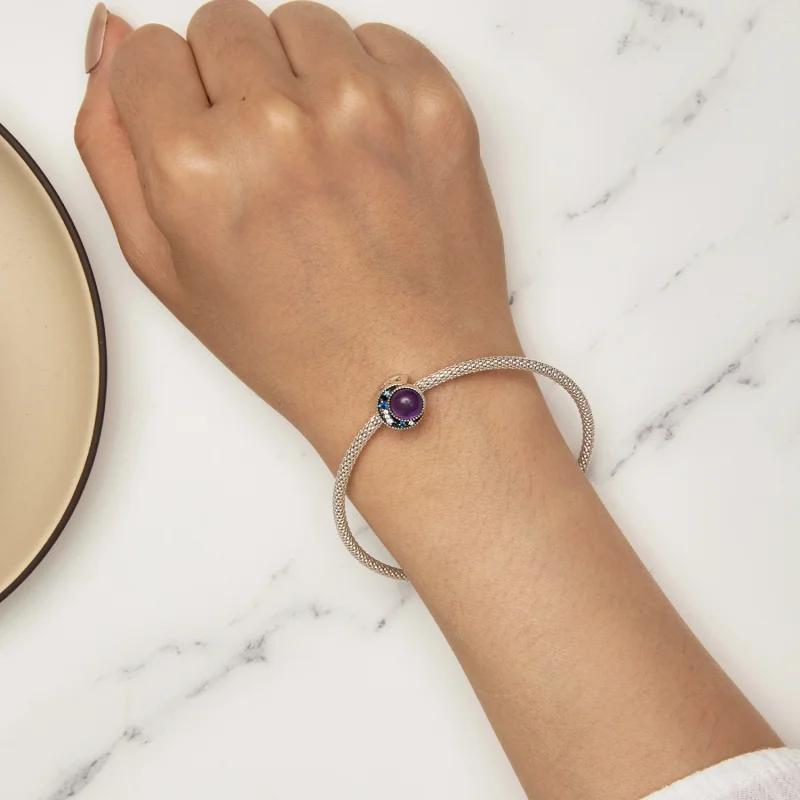 (imagem para) Charm Pandora Style Lua Pedra do Humor - SCC2558 - Visualizar 8