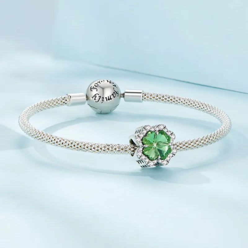 (imagem para) Charm Pandora Style Trevo de Quatro Folhas - SCC2622 - Visualizar 5