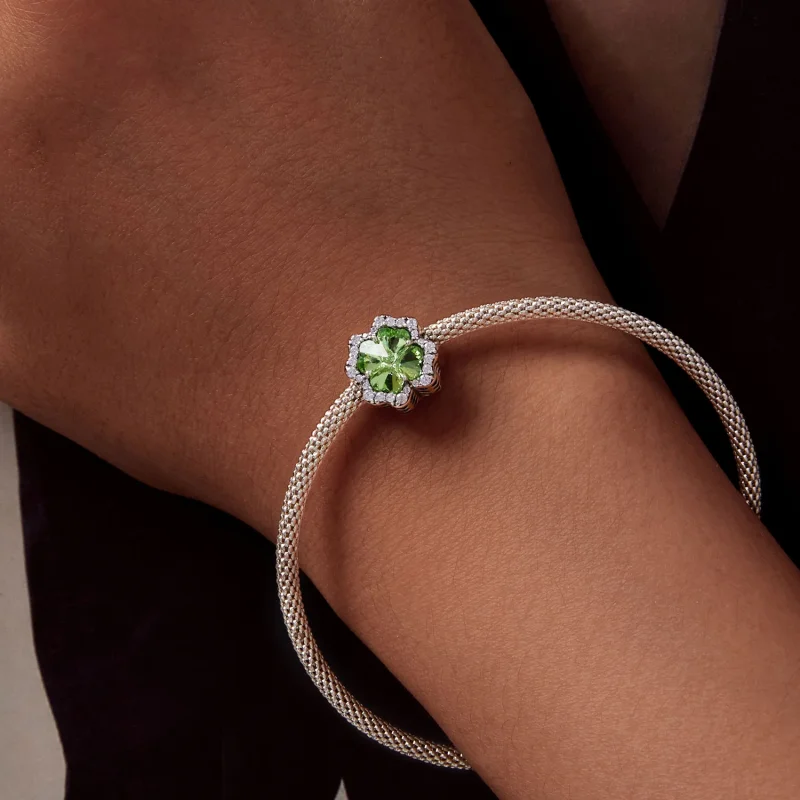 (imagem para) Charm Pandora Style Trevo de Quatro Folhas - SCC2622 - Visualizar 7