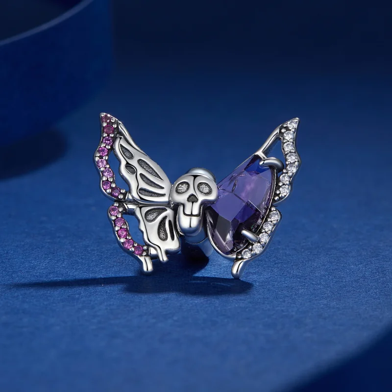 (imagem para) Charm Skeleton Borboleta Estilo Pandora - BSC911 - Visualizar 2