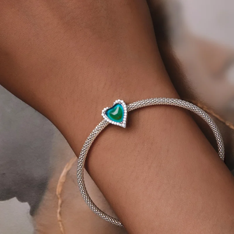 (imagem para) Charm Termossensorial de Pedra do Humor Estilo Pandora - SCC2596 - Visualizar 4