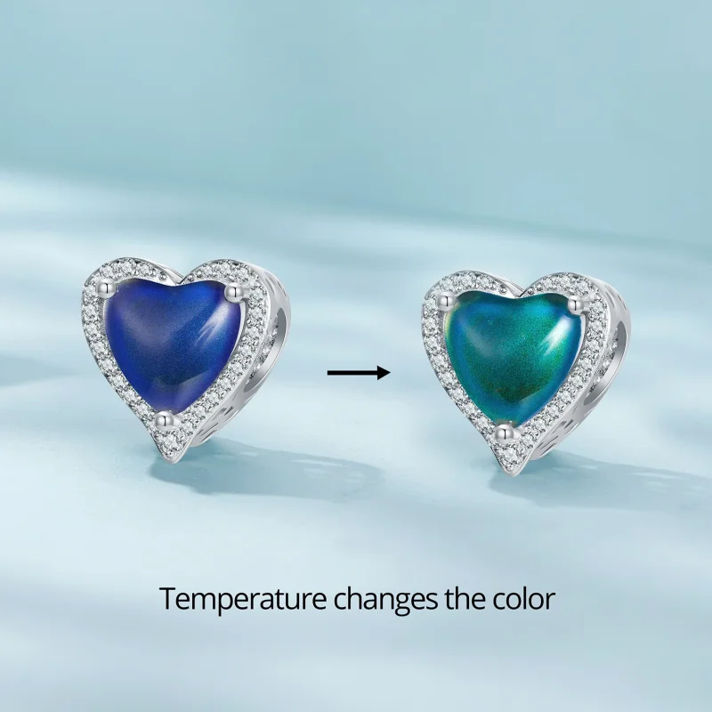 (imagem para) Charm Termossensorial de Pedra do Humor Estilo Pandora - SCC2596 - Visualizar 2