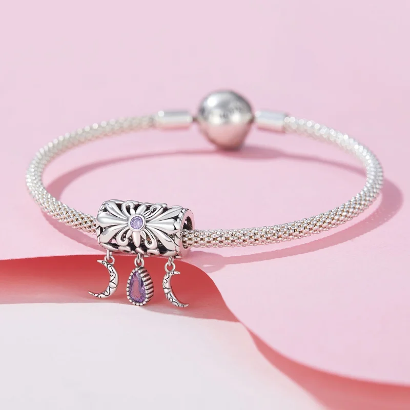 (imagem para) Charm Vintage Íris Pandora Style - SCC2631 - Visualizar 3