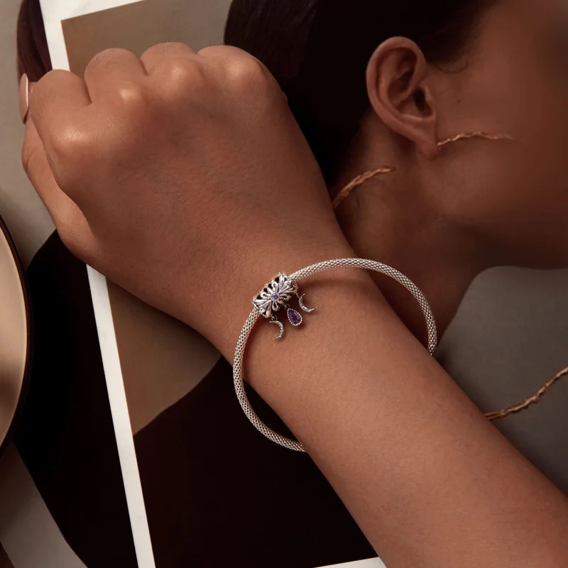 (imagem para) Charm Vintage Íris Pandora Style - SCC2631 - Visualizar 5