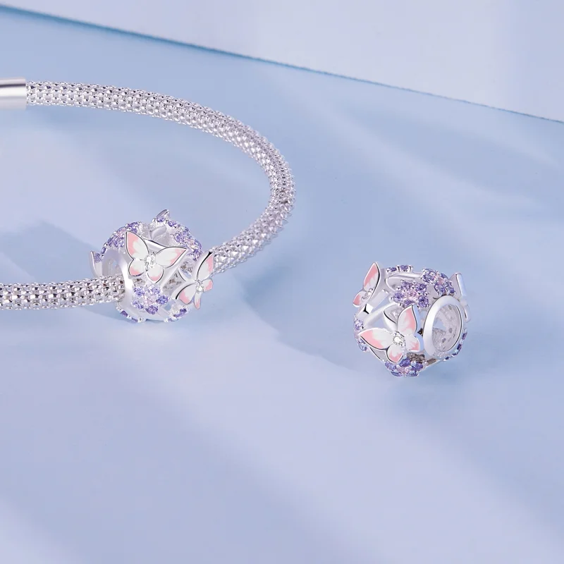 (imagem para) Charm Zircônia Borboleta Estilo Pandora - SCC2463 - Visualizar 4