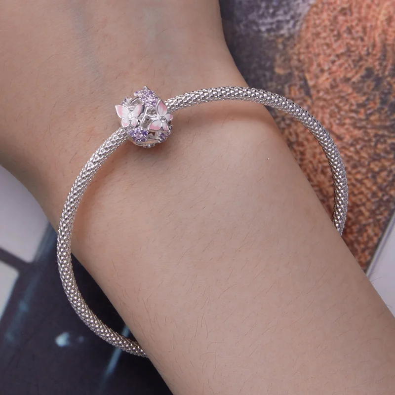 (imagem para) Charm Zircônia Borboleta Estilo Pandora - SCC2463 - Visualizar 6