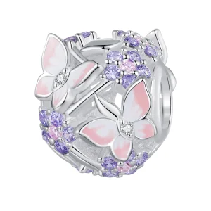 (imagem para) Charm Zircônia Borboleta Estilo Pandora - SCC2463