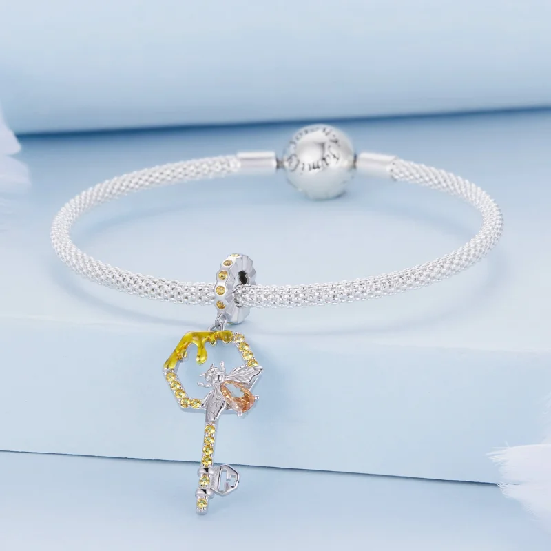 (imagem para) Chaveiro Colmeia Estilo Pandora - BSC822 - Visualizar 3