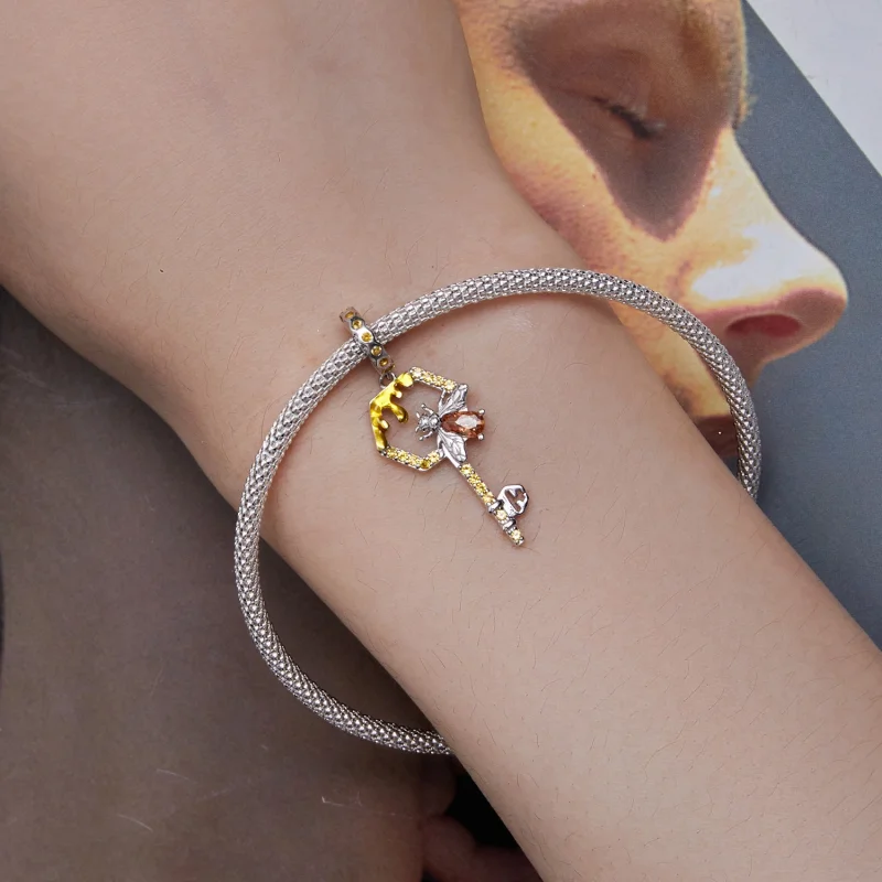 (imagem para) Chaveiro Colmeia Estilo Pandora - BSC822 - Visualizar 5