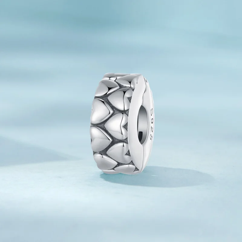 (imagem para) Clipe de Corações Duplos Estilo Pandora - SCC2637 - Visualizar 2