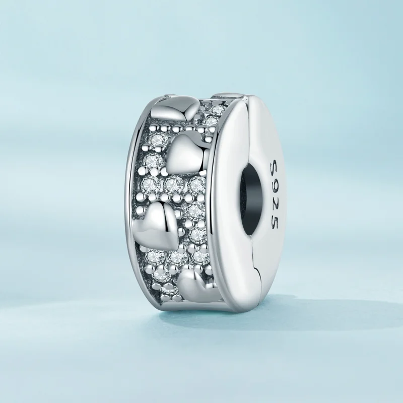 (imagem para) Clipe de Coração Estilo Pandora - SCC2492 - Visualizar 2