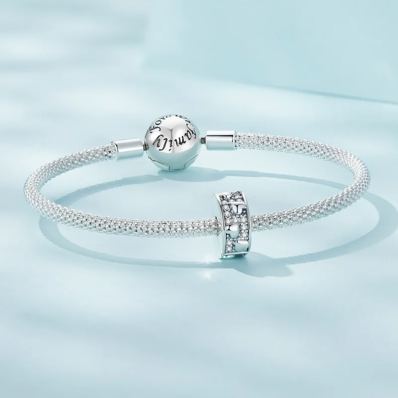 (imagem para) Clipe de Coração Estilo Pandora - SCC2492 - Visualizar 5