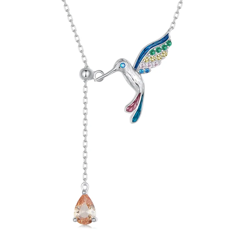 (imagem para) Colar Beija-Flor Estilo Pandora - BSN305 - Visualizar 3