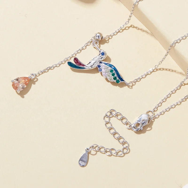 (imagem para) Colar Beija-Flor Estilo Pandora - BSN305 - Visualizar 4