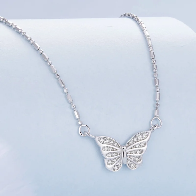 (imagem para) Colar Borboleta Inteligente Estilo Pandora - BSN352 - Visualizar 2