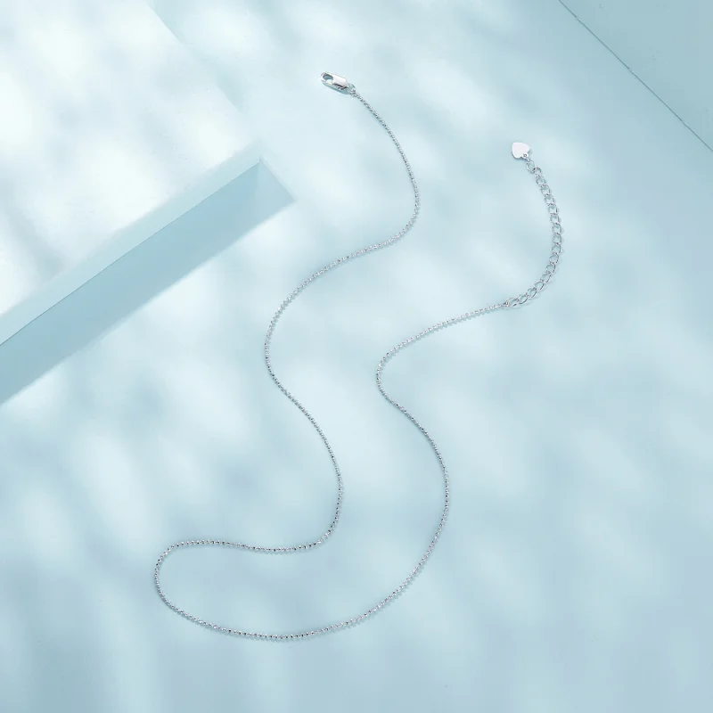 (imagem para) Colar Básico de Corrente de Miçangas Brilhante Estilo Pandora - SCA027 - Visualizar 5