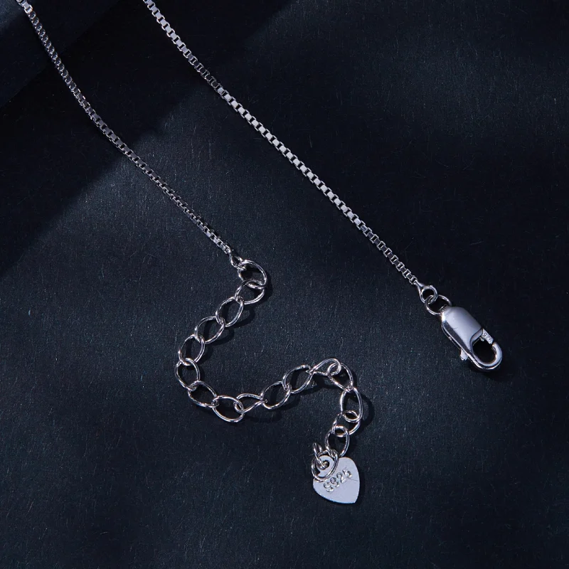 (imagem para) Colar de Moissanite Estilo Pandora com Gota d'Água (Um Certificado) - MSN015 - Visualizar 4