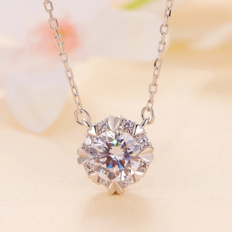 (imagem para) Colar de Moissanite Estilo Pandora Exclusivo (Um Certificado) - MSN011 - Visualizar 2