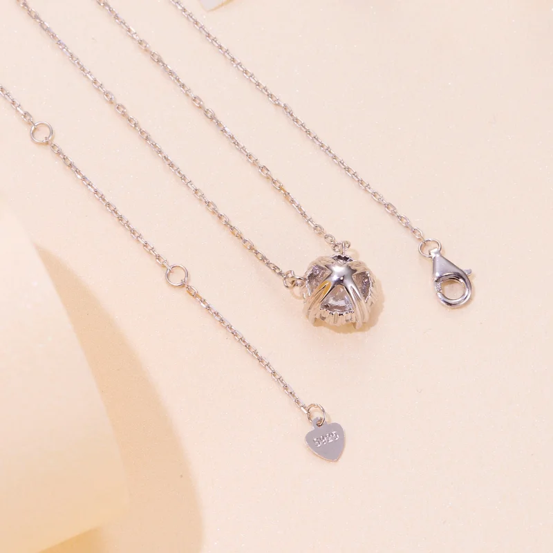 (imagem para) Colar de Moissanite Estilo Pandora Exclusivo (Um Certificado) - MSN011 - Visualizar 5