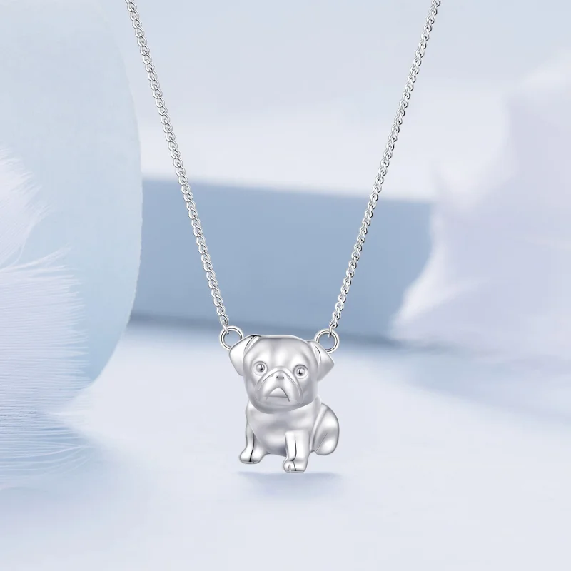 (imagem para) Colar de Pug Estilo Pandora - BSN354 - Visualizar 3