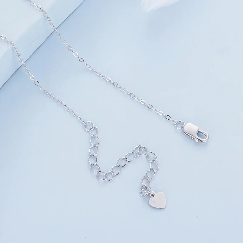 (imagem para) Colar de Rosa com Anjo de Anjo no Estilo Pandora - BSN313 - Visualizar 5