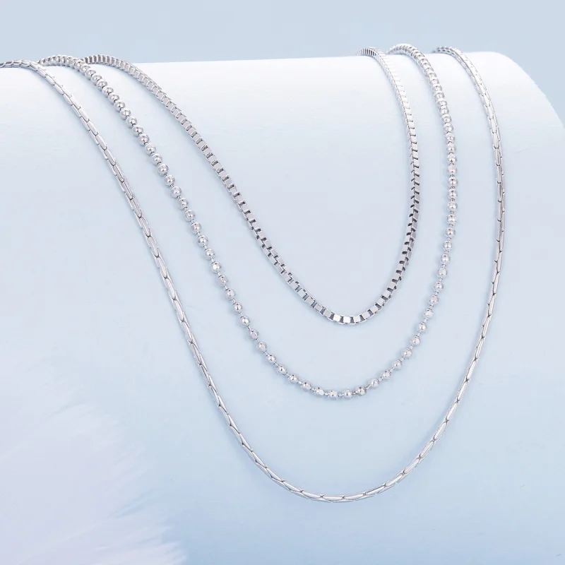 (imagem para) Colar de Três Camadas Estilo Pandora - BSN333 - Visualizar 2