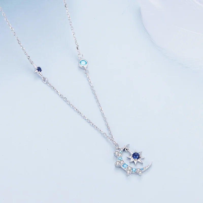 (imagem para) Colar Pandora Style Estouro de Estrela Lunar - BSN347 - Visualizar 2