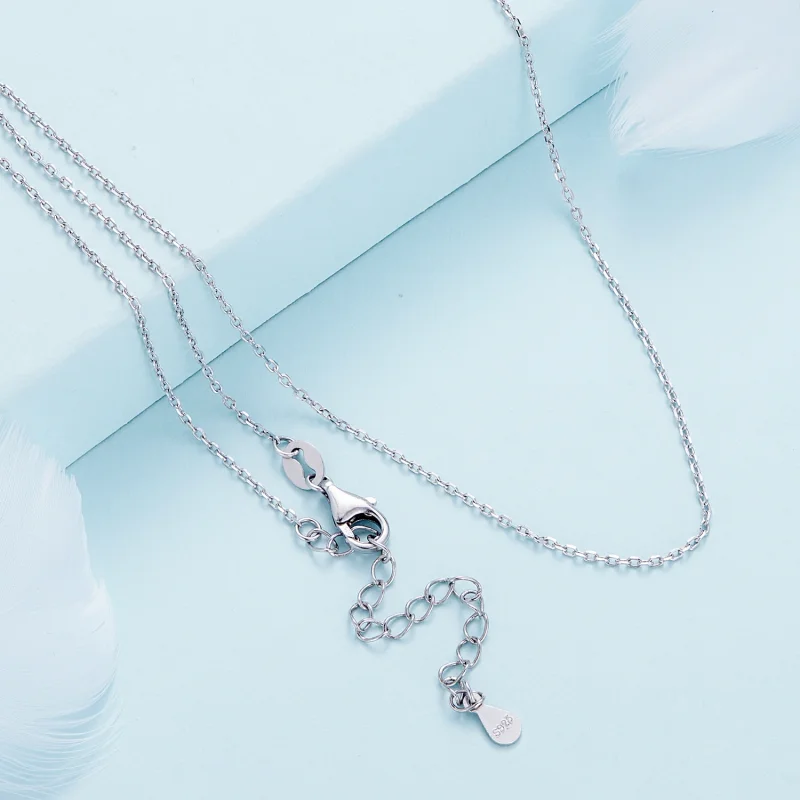 (imagem para) Colar Simples de Prata no Estilo Pandora - SCA018 - Visualizar 4