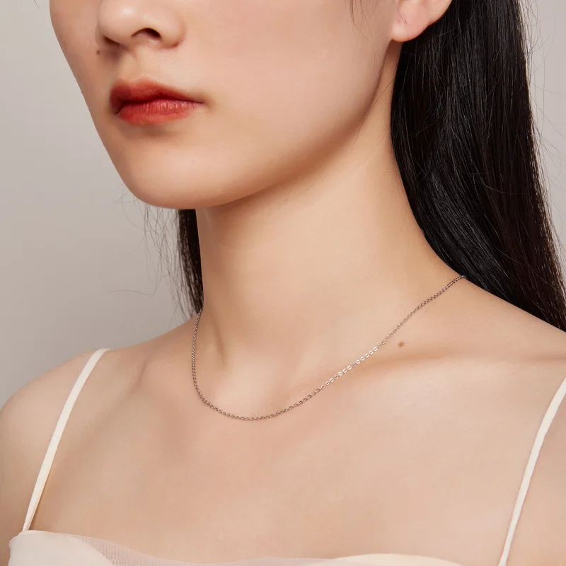 (imagem para) Colar Simples de Prata no Estilo Pandora - SCA018 - Visualizar 7