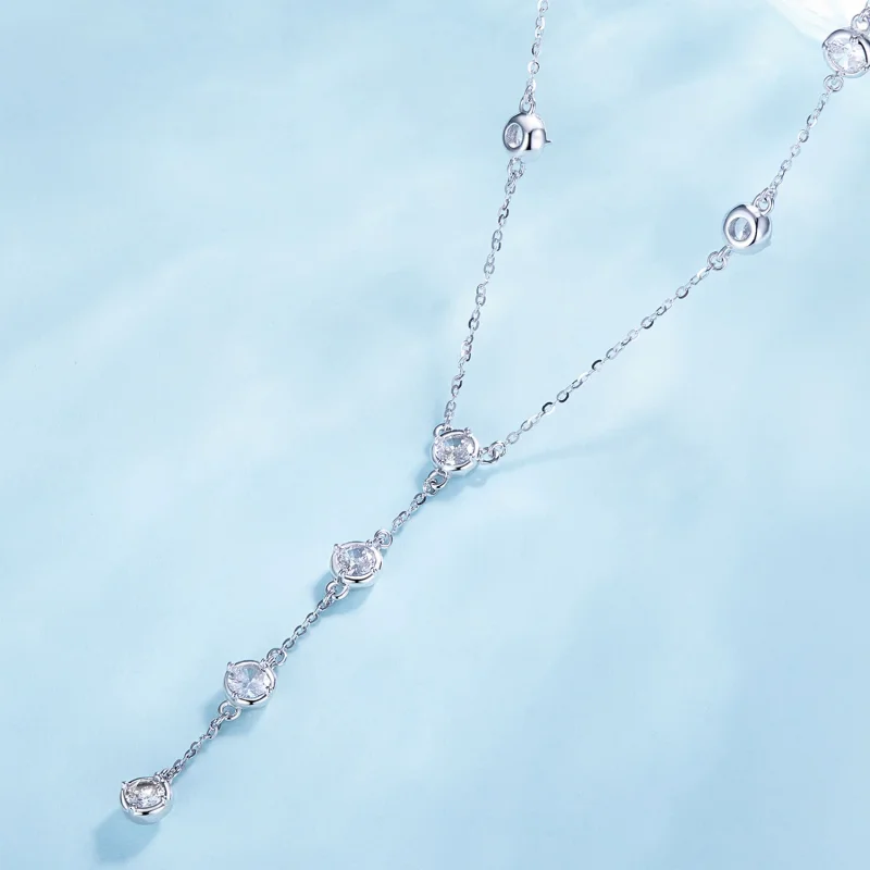 (imagem para) Colar Y Brilho Estilo Pandora - BSN361 - Visualizar 3