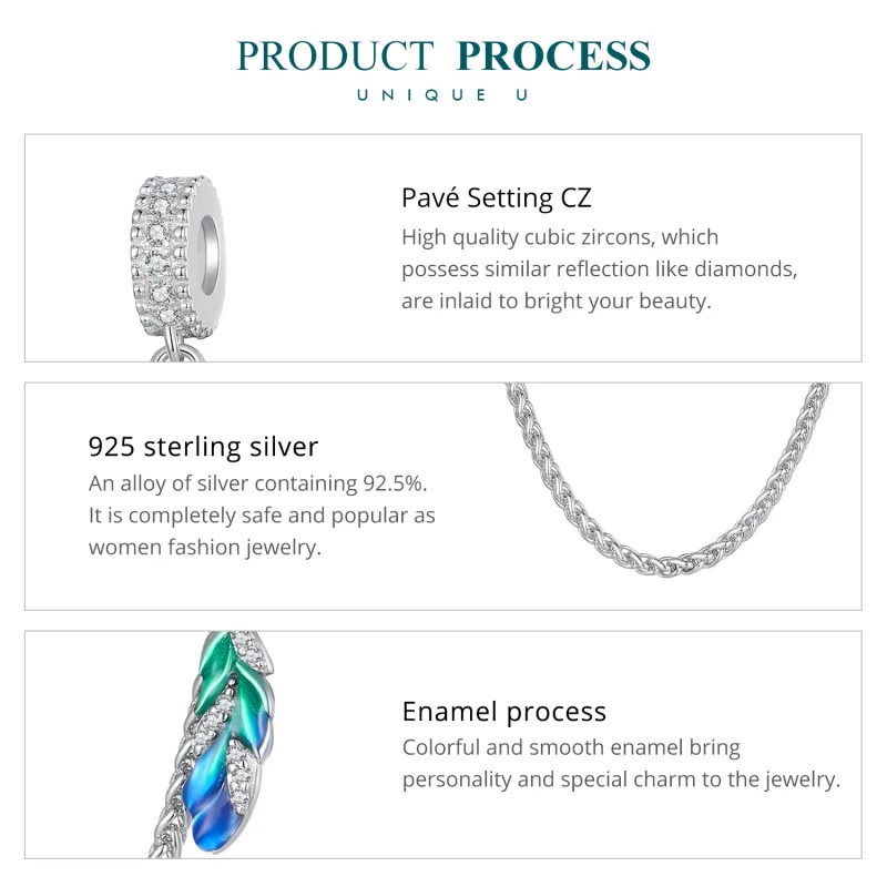 (imagem para) Corrente Feather Safe Estilo Pandora - BSC914 - Visualizar 6