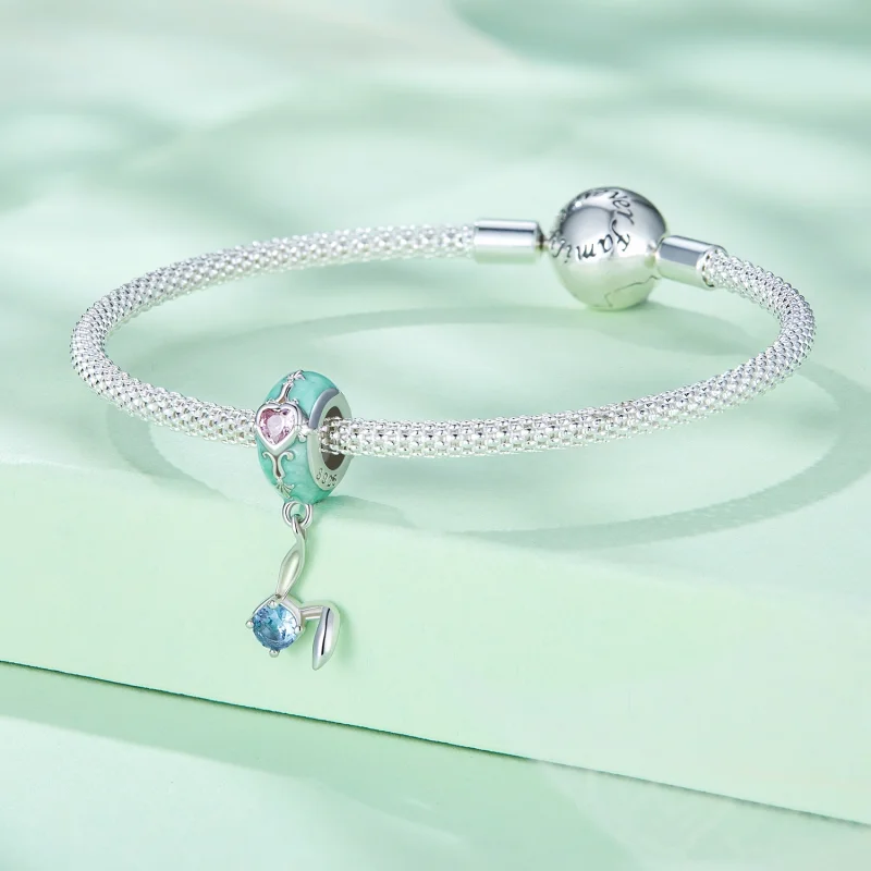 (imagem para) Espaçador de Silicone Coelhinho da Páscoa Estilo Pandora - BSC780 - Visualizar 3