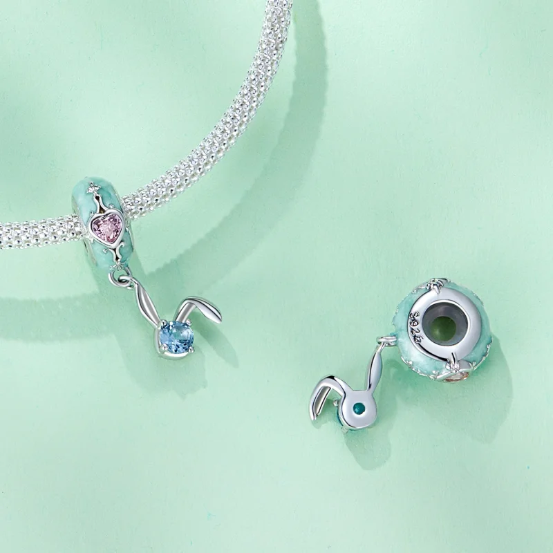 (imagem para) Espaçador de Silicone Coelhinho da Páscoa Estilo Pandora - BSC780 - Visualizar 4