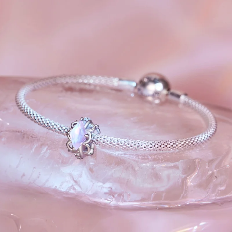 (imagem para) Espaçador de Silicone com Renda Rosa Estilo Pandora - SCC2642 - Visualizar 4