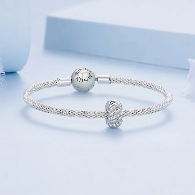 (imagem para) Espaçador de Silicone com Torção Estilo Pandora - BSC905 - Visualizar 5