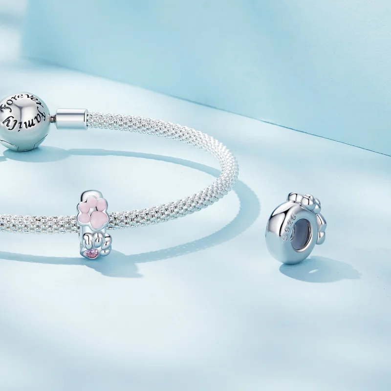 (imagem para) Espaçador de Silicone Garra de Gato Estilo Pandora - SCC2515 - Visualizar 4