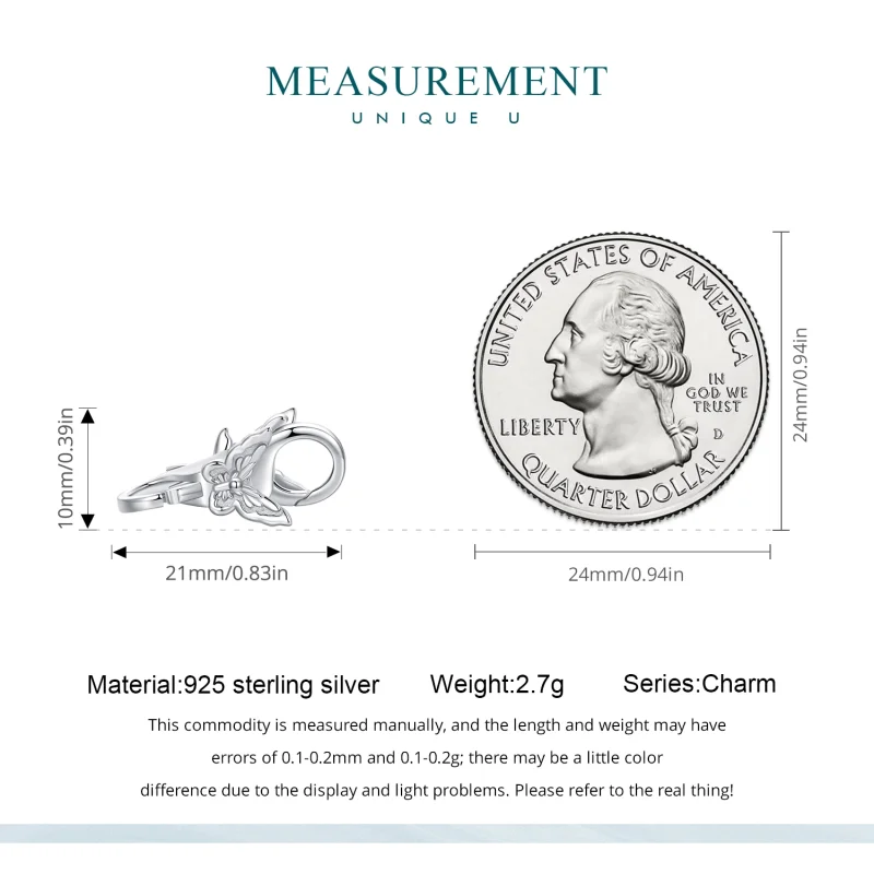 (imagem para) Fecho Duplo de Lagosta Borboleta Estilo Pandora - BSP022 - Visualizar 5