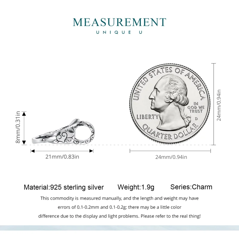 (imagem para) Fecho Duplo de Lagosta Estilo Pandora - BSP023 - Visualizar 5