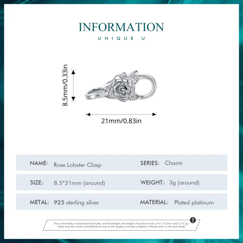 (imagem para) Fecho Duplo de Lagosta Estilo Pandora com Rosa - BSP024 - Visualizar 4