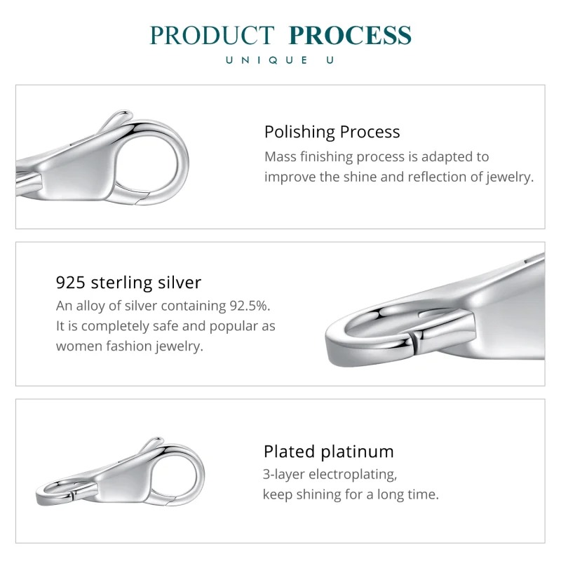 (imagem para) Fecho Duplo Simples no Estilo Pandora - BSP025 - Visualizar 6